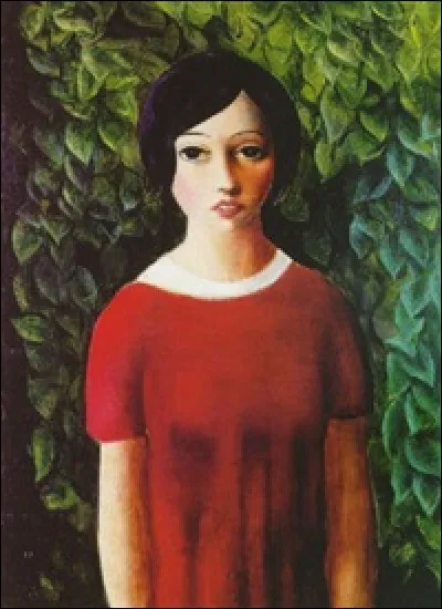 Qui a peint "Jeune fille à la robe rouge" ?