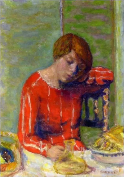Qui a peint "Marthe à la robe rouge" ?