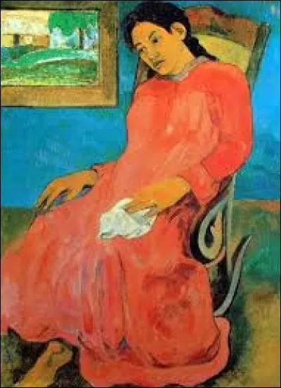 Qui a peint "Femme à la robe rouge" ?