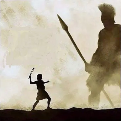 Dieu donna la force à ce jeune berger pour terrasser le colossal guerrier philistin Goliath. Qui est-il ?