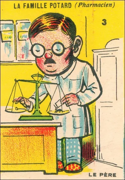 Il est employé à l'office commercial pharmaceutique. Quel est son métier ?