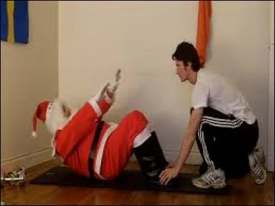 Pour se motiver, le Père Noël a même engagé un coach...