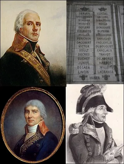 Révolution française : 
Son nom apparaît sur le pilier « Ouest » et la 33e colonne de l'Arc de triomphe. Il s'illustrera dans les combats aux Antilles avant de combattre victorieusement dans les Pyrénées-Orientales. Il sera celui qui « découvrira » Napoléon Bonaparte pendant le siège de Toulon.
Qui est ce soldat ?