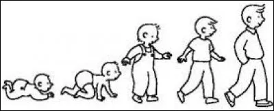 Il __ à son rythme.