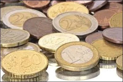 UNE PIECE DE UN EURO - Avec cette somme, il pourra s'acheter un pain au chocolat...ou un mini-pain au chocolat...au fait, savez-vous le nombre de pièces d'euros en circulation en France ?
