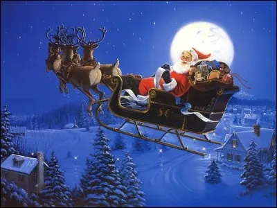 Comment voyage-t-il pour distribuer les cadeaux ?