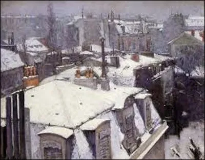 Peinte entre 1878-1879, cette huile sur toile appelée "Vue de toits "Effets de neiges" ou plus simplement "Toits sous la neige, Paris", fut réalisée pour la quatrième exposition impressionniste organisée par la "Société des artistes peintres, sculpteurs et graveurs" à Paris, en 1879. Elle est conservée au musée d'Orsay ; qui est à l'origine de ce tableau ?