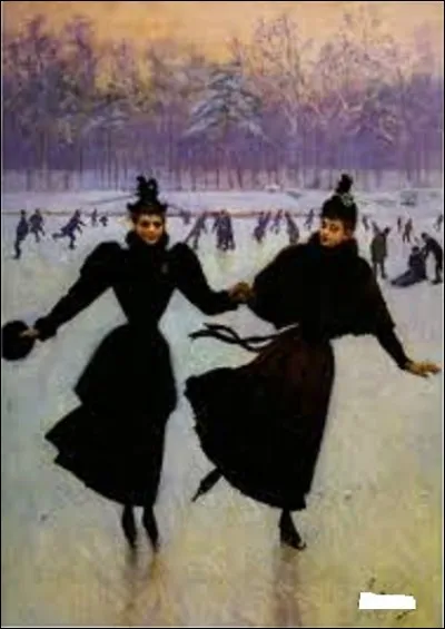 Toile intitulée "Les Patineuses", elle est l'uvre d'un peintre portraitiste et de genre (1848-1935). Élève de Léon Bonnat (peintre académique) à l'École des beaux-arts de Paris, il connaît le succès en 1876 avec son tableau "Retour de l'enterrement". Devenu l'un des principaux artistes de la vie parisienne de la Belle Époque qu'il dépeint sous toutes les coutures, quel est son nom ?