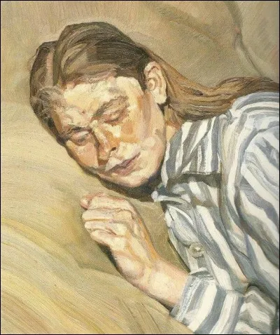 Qui a peint "Jeune femme en chemise de nuit à rayures" ?