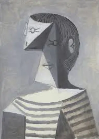 Qui a peint "Buste d'homme en tricot rayé" ?