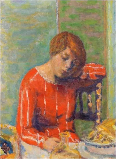 Qui a peint "Le corsage rayé" ?