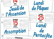 Quiz Jours de fte chms en France