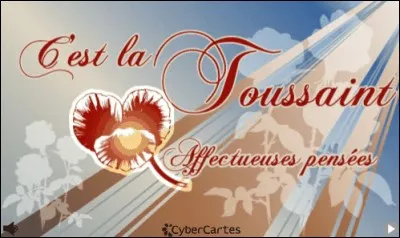 Le 1er novembre, on célèbre la Toussaint.