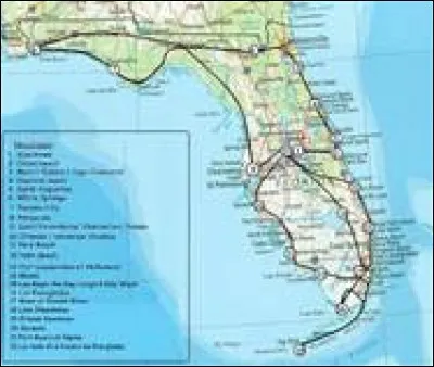La Floride est l'Etat le plus vaste des Etats-Unis.