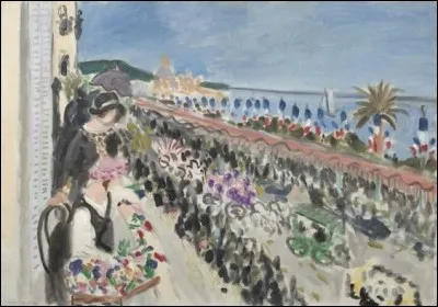 Qui a représenté "La fête des fleurs à Nice" ?