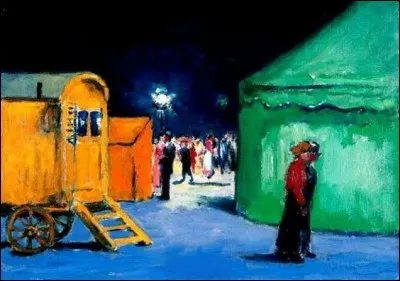 Qui a représenté cette "Fête foraine à la Villette" ?