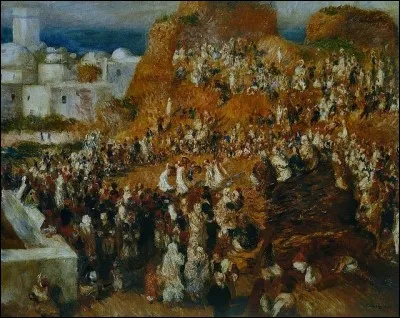 Qui a peint "La mosquée - Fête arabe" ?