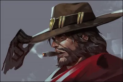 Dans la BD de McCree, qu'est-ce qu'il jette hors du train pour sécuriser les passagers ?
