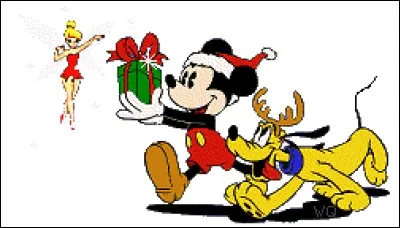 Qui tient le cadeau dans ses mains ?