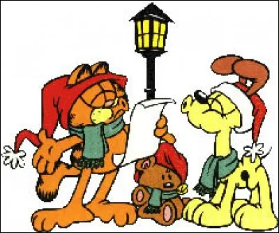 Garfield et Odie s'apprêtent à chanter. Parmi ces musiques, laquelle n'est pas un chant de Noël ?