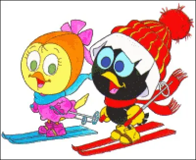 Calimero a déjà fait son sapin. Il profite de la neige pour sortir faire du ski avec son amoureuse...