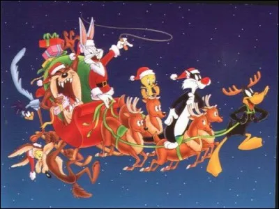 Quel personnage est situé devant le traîneau ?