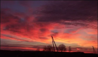 En science, ce phénomène s'appelle l'aurore.
