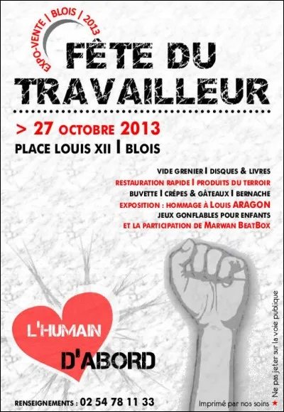 Le 1er mai, nous célébrons la fête des travailleurs.