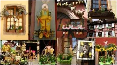 Comme pour No&euml;l, les Alsaciens et les Allemands d&eacute;corent leur maison &agrave; l'approche de P&acirc;ques.