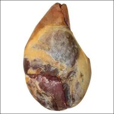 De quelle origine est le jambon cru salé et séché "serrano" ?