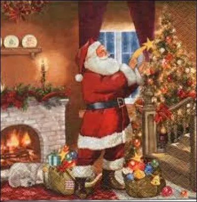Laquelle de ces phrases qualifie mal le père Noël ?