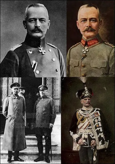 1e Guerre mondiale : 
Cet officier général allemand sera l'un des concepteurs de l'offensive contre Verdun. Pendant la 1e Guerre mondiale, il commandera des troupes allemandes contre la France, la Roumanie et au profit de l'Empire ottoman.
Quel est cet officier ?