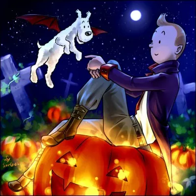 Il a terminé sa citrouille d'Halloween. Qui est-ce ?