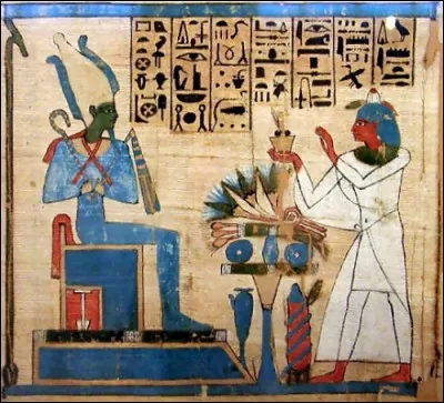 O - Dans la mythologie égyptienne, le dieu "Osiris" était le frère et l'époux d'Isis.