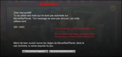 MSP nous laisse donner notre adresse et notre numéro de téléphone.