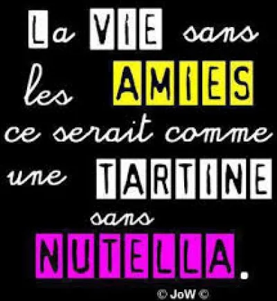 Ton amie tombe dans la rue.