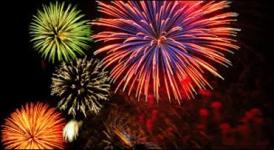Quel joli feu d'artifice, lors de quelle fête peut-on en observer un semblable ?
