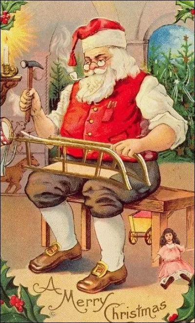 Le père Noël serait-il aussi un artisan ? À quoi est-il occupé ?