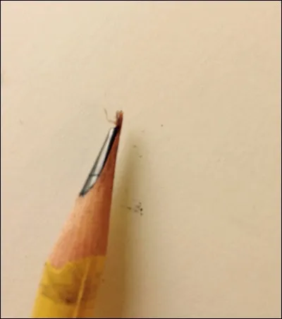 Quand votre crayon à papier est mal taillé...