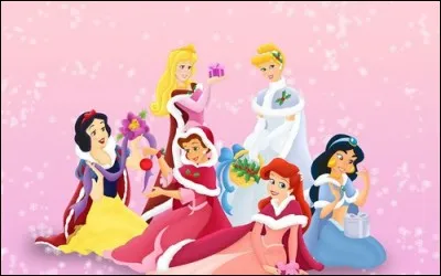 Quelle princesse a reçu pour Noël un beau cadeau bleu ?