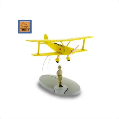 Pour quelle aventure Tintin monte-t-il dans cet avion ?