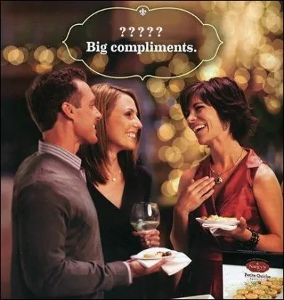 Il paraît que le français, ça fait distingué ! Comment ont-ils décliné ce slogan, version "chic" ?