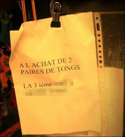 Franchement, traduire ça comme une savate, le peton...? Qu'arrive-t-il donc à cette "3e paire de tongs" ?