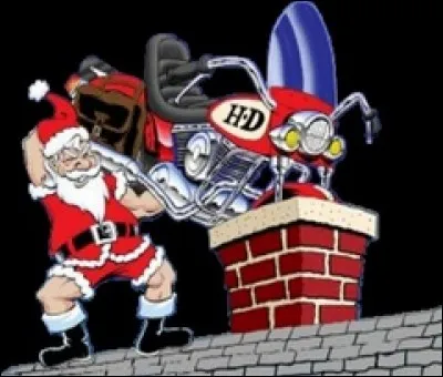 Quel cadeau essaye-t-il de faire passer par la cheminée ?