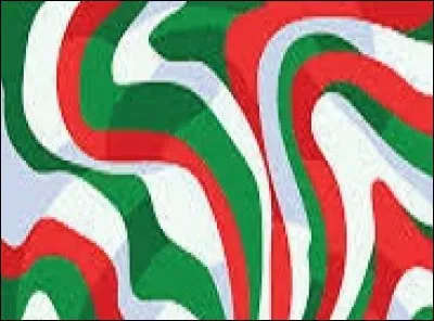 Basculez les bandes verticales du drapeau de l'Italie, du bas de gauche vers la droite, pour les positionner à l'horizontale. Qu'obtenez-vous ?