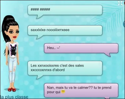 Peut-on envoyer des gros mots ?