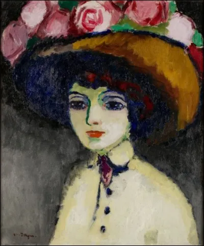 " La parisienne de Montmartre" porte aussi un chapeau fleuri. Par qui est signé ce tableau ?