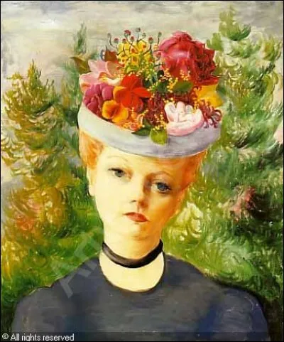Qui a peint le "Portrait de Madame Suzanne R... au chapeau fleuri" ?