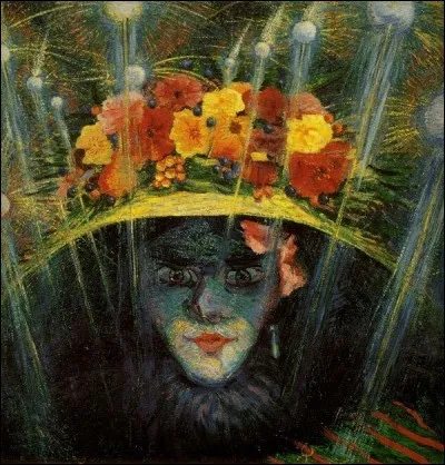 A qui doit-on ce chapeau fleuri sur cette toile intitulée "L'idole moderne" ?