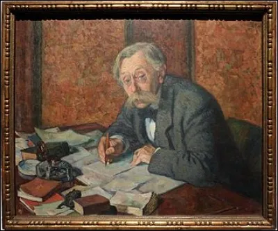 Qui a peint Emile Varbaeren écrivant ?
